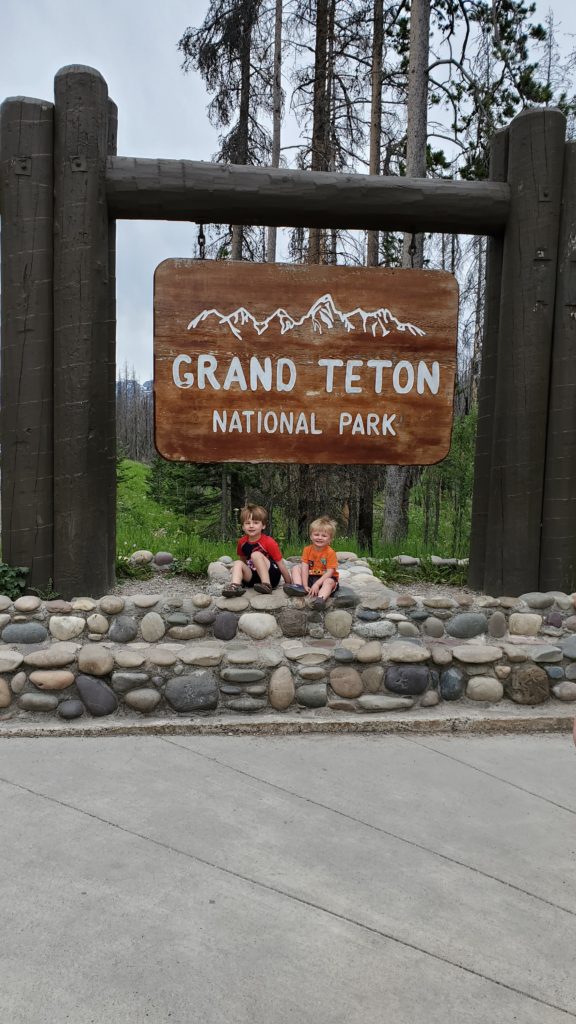 grand teton national park entrance sign