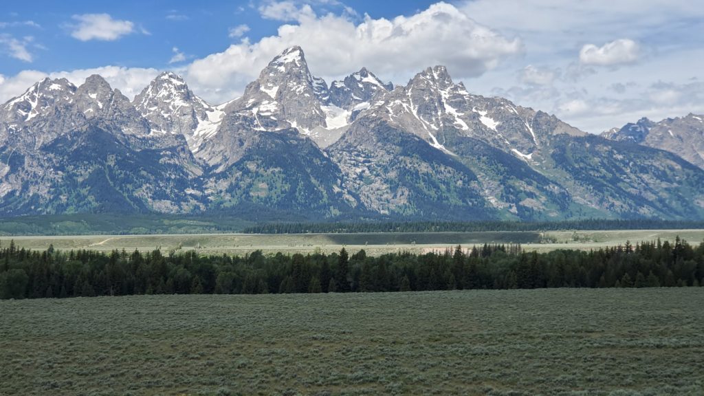 Mountain Turnout Grand Teton national 