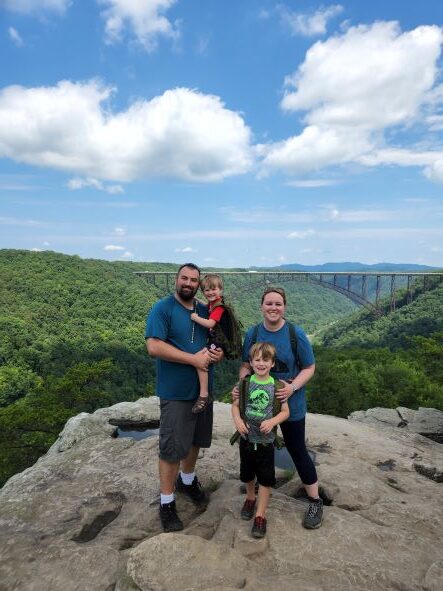 Family at New River Gorge National Park