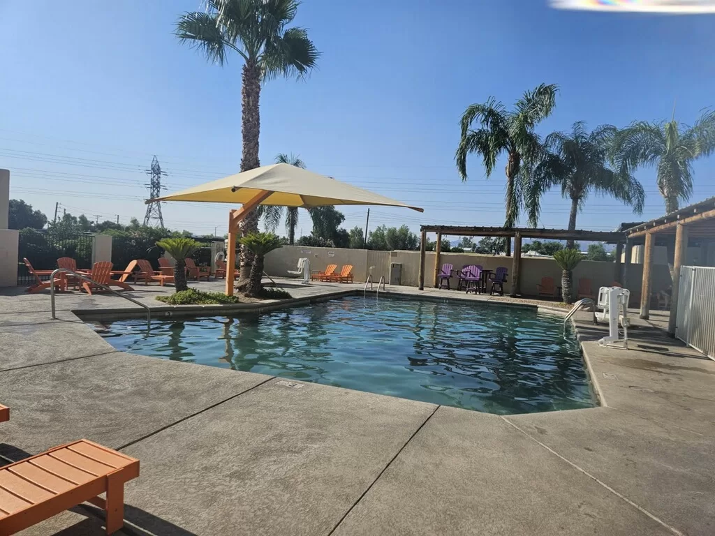 Enjoying the Pool at Tucson/Lazy Days KOA Resort